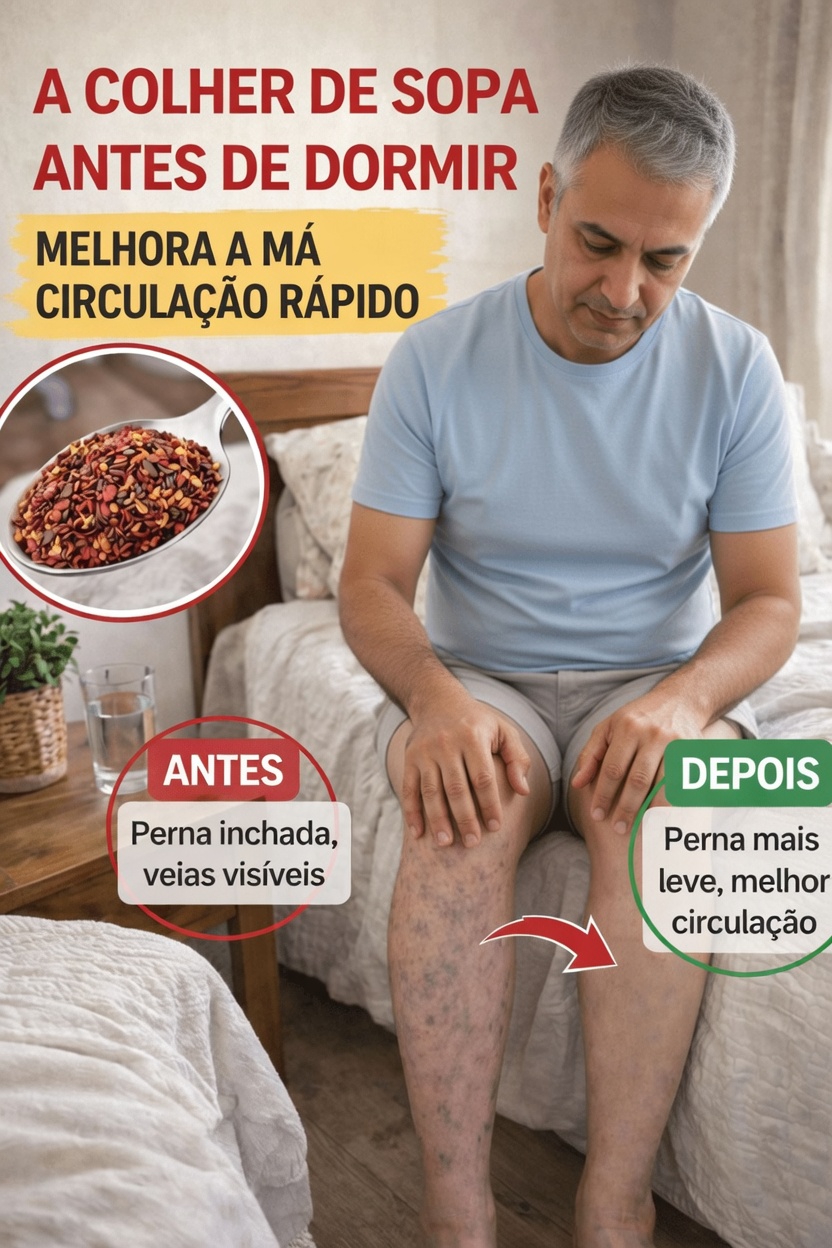 Por que muitos idosos estão adicionando uma colher de pimenta-caiena antes de dormir para ajudar na circulação das pernas
