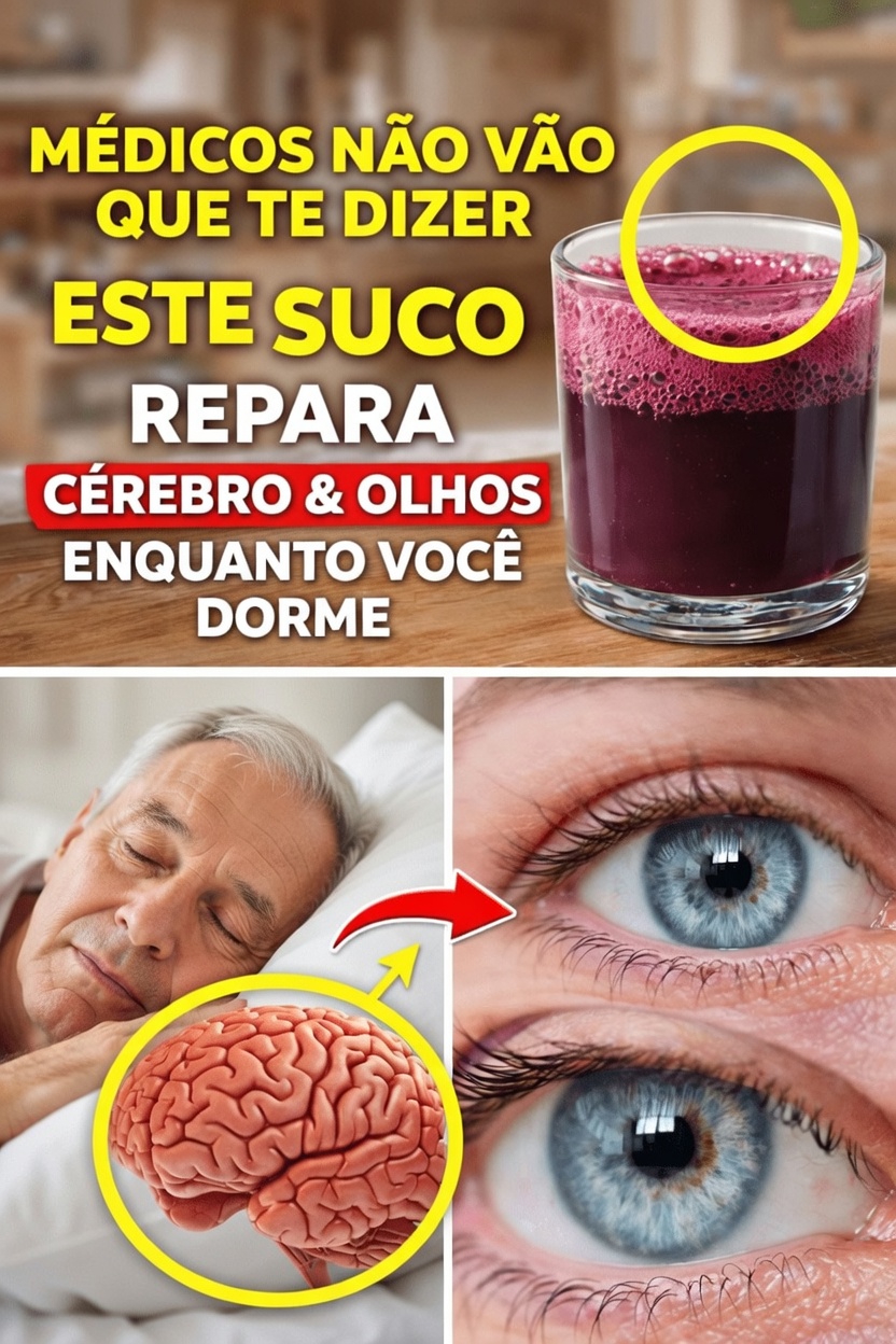 Descubra 4 sucos naturais que os idosos podem consumir para ajudar a saúde da visão e da memória durante a noite