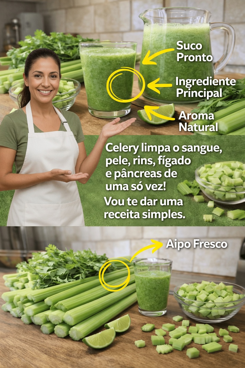 O Suco de Aipo é Realmente Tão Poderoso? O Que a Ciência Diz Sobre Esta Popular Bebida Verde