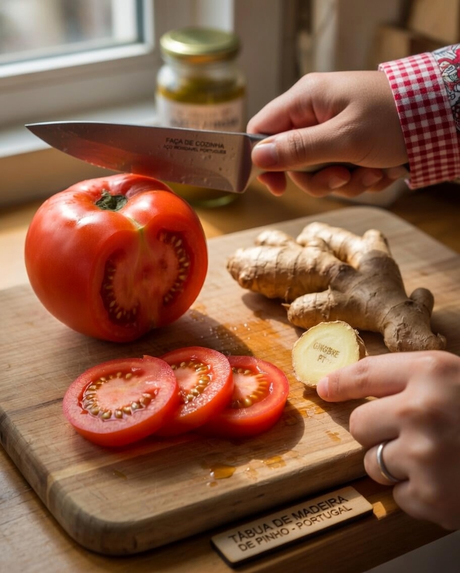 Como Fazer uma Bebida Simples de Tomate e Gengibre para Apoiar Seu Bem-Estar Diário e Seus Níveis de Energia