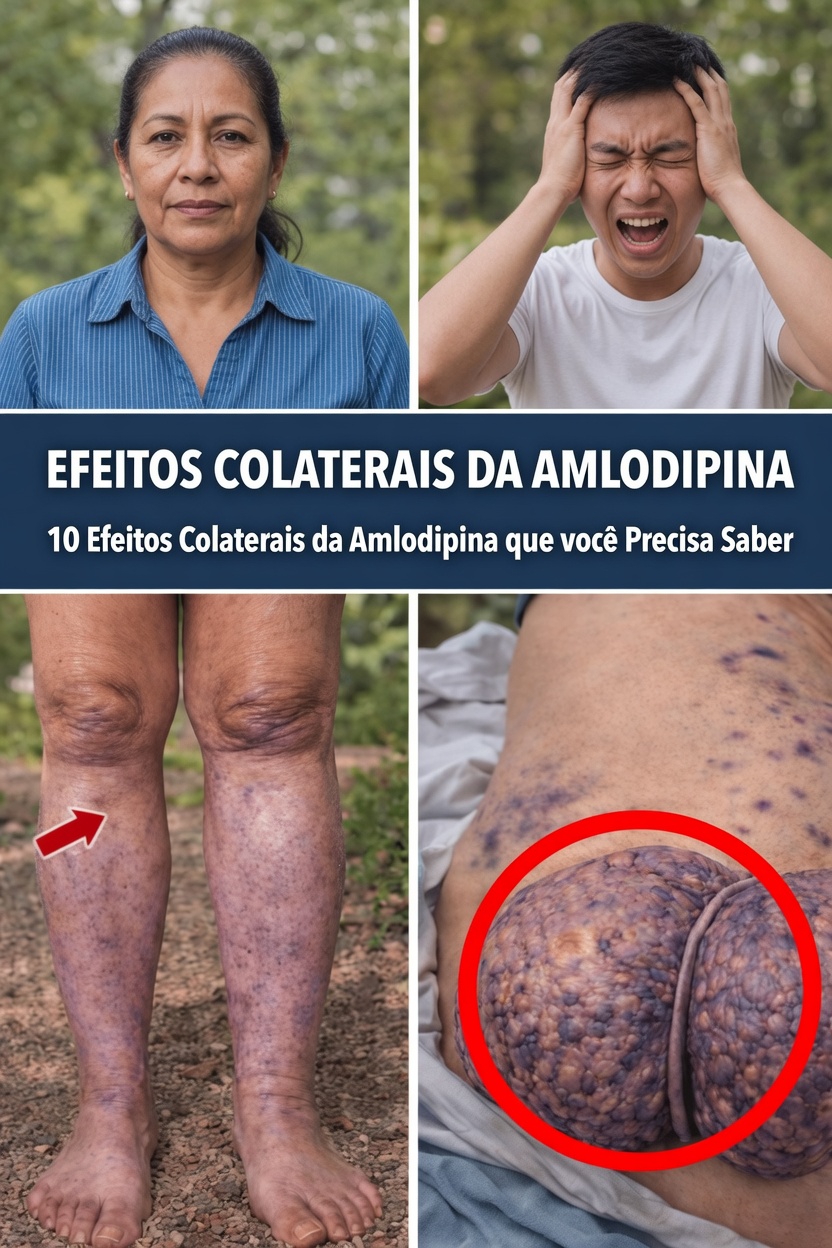 Descubra os 12 principais efeitos colaterais da amlodipina e dicas diárias simples para se sentir mais confortável