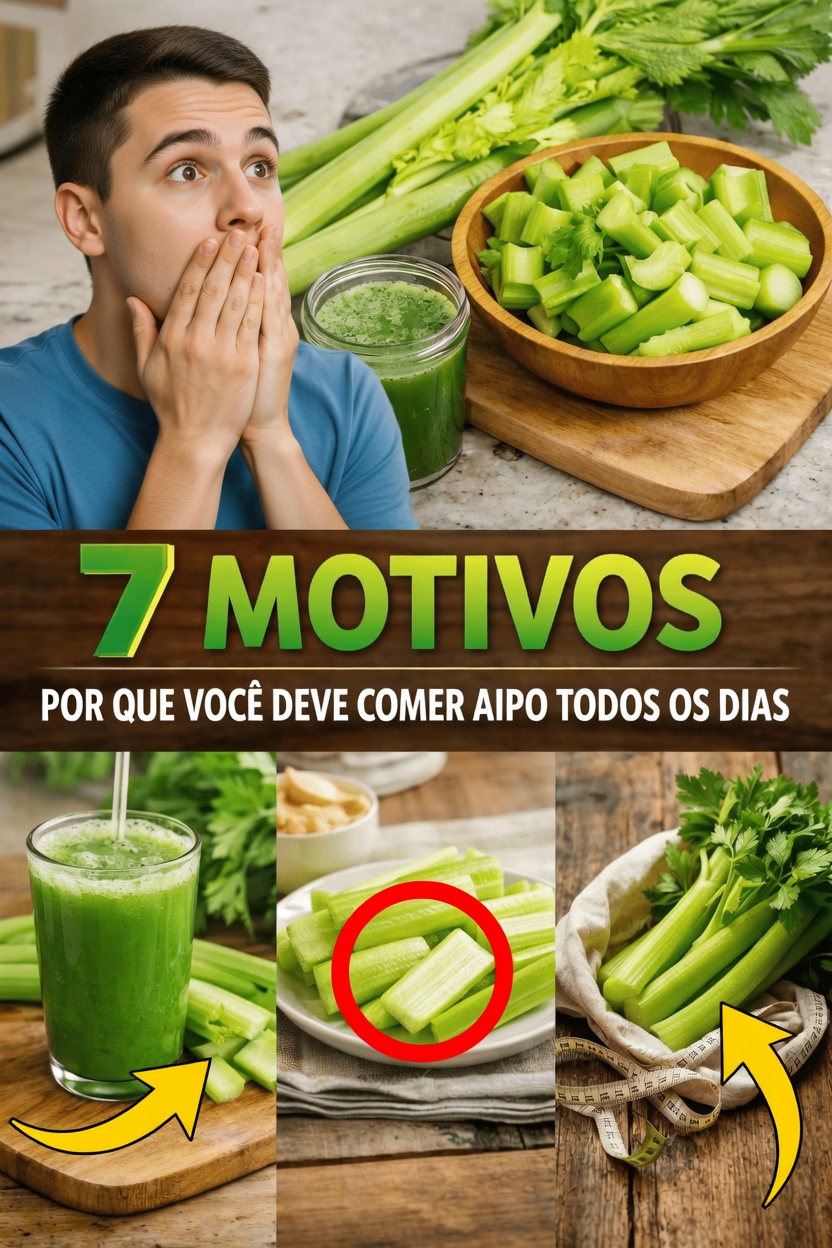 7 razões para comer aipo todos os dias (comprovadas pela ciência)