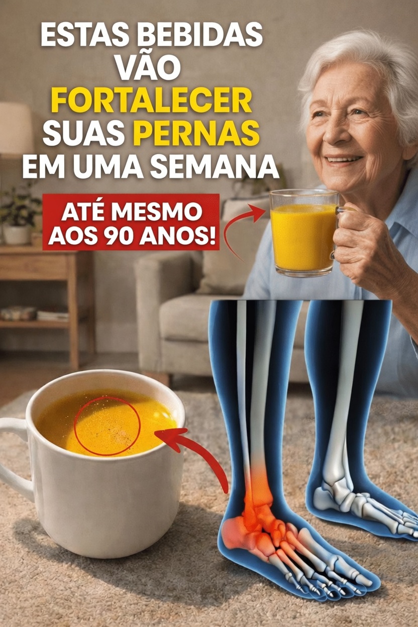 3 Bebidas Simples que Podem Ajudar a Apoiar a Força e a Mobilidade das Pernas à Medida que Você Envelhece