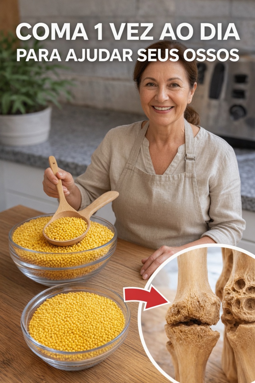 Descubra como comer sementes de mostarda uma vez por dia pode ajudar a apoiar naturalmente a saúde dos seus ossos