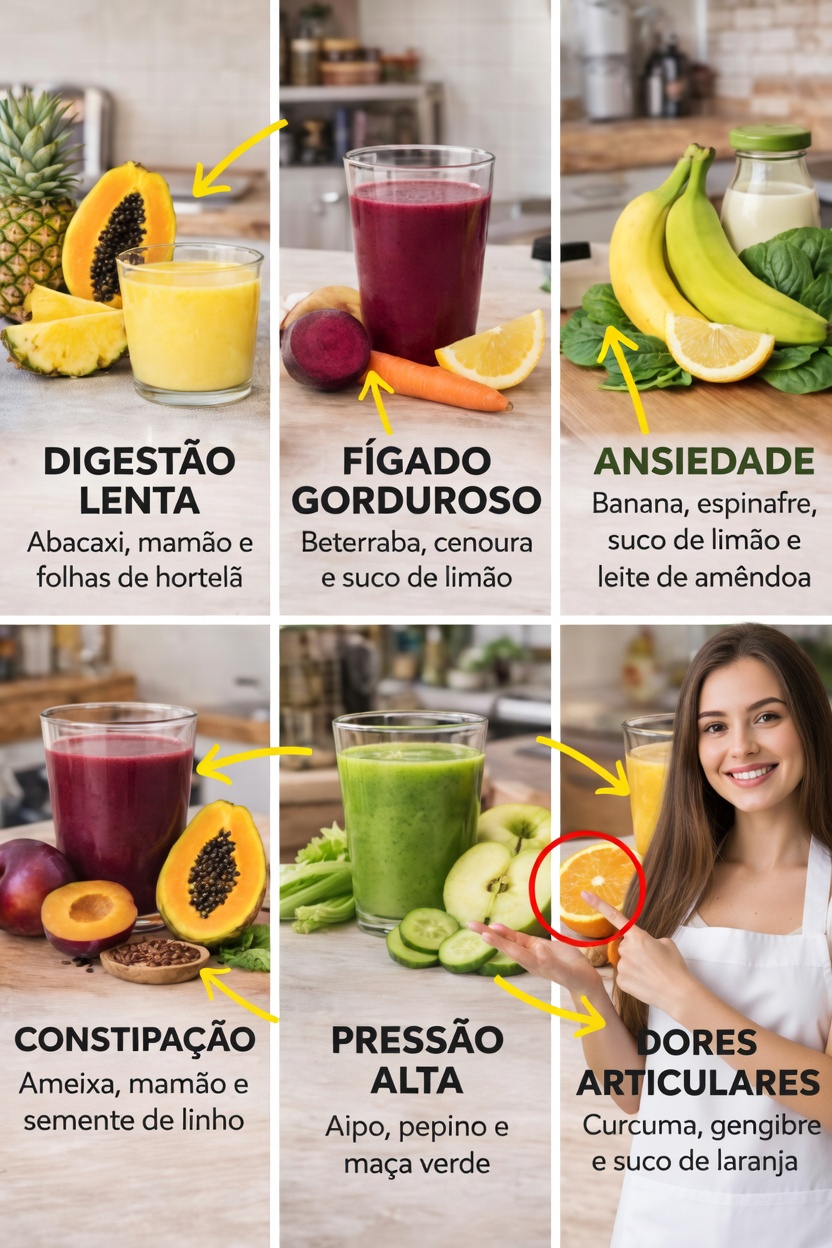 Sucos Detox Naturais: Receitas Simples para Apoiar o Bem-Estar do Seu Corpo Todos os Dias