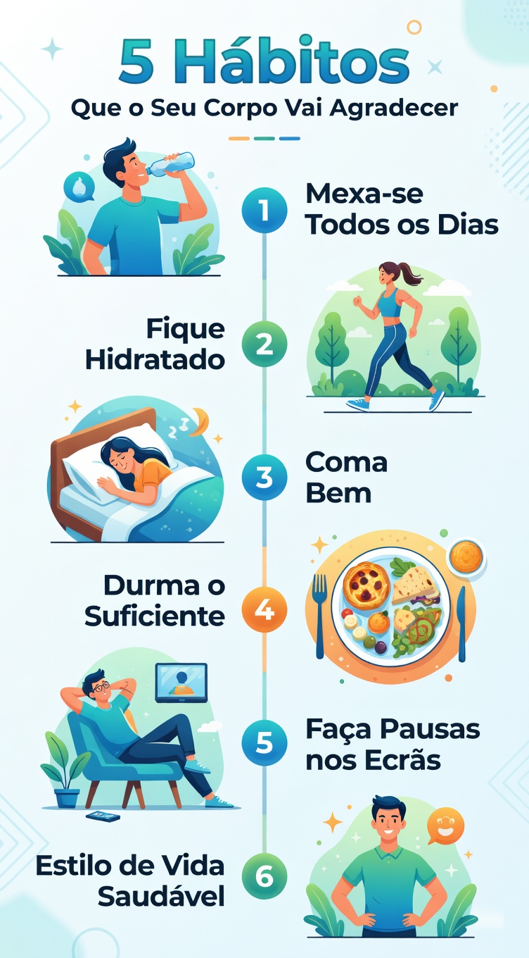 Os Hábitos Diários Simples Que Podem Ajudar a Apoiar o Seu Bem-Estar Geral (E Por Que Eles Importam)