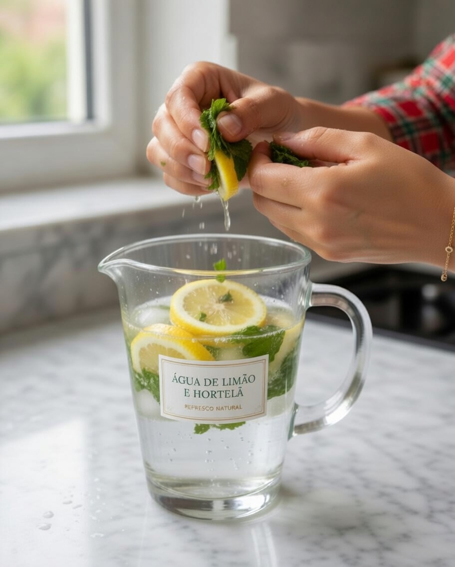 Como preparar diariamente esta simples bebida de limão e hortelã para ajudar a manter níveis saudáveis de açúcar no sangue