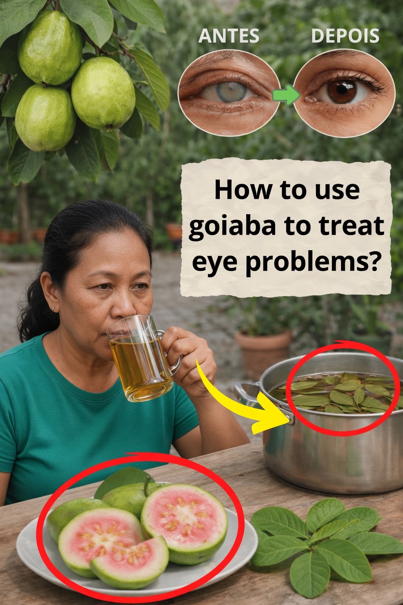 Explorando as folhas e o fruto da goiaba para o bem-estar ocular diário