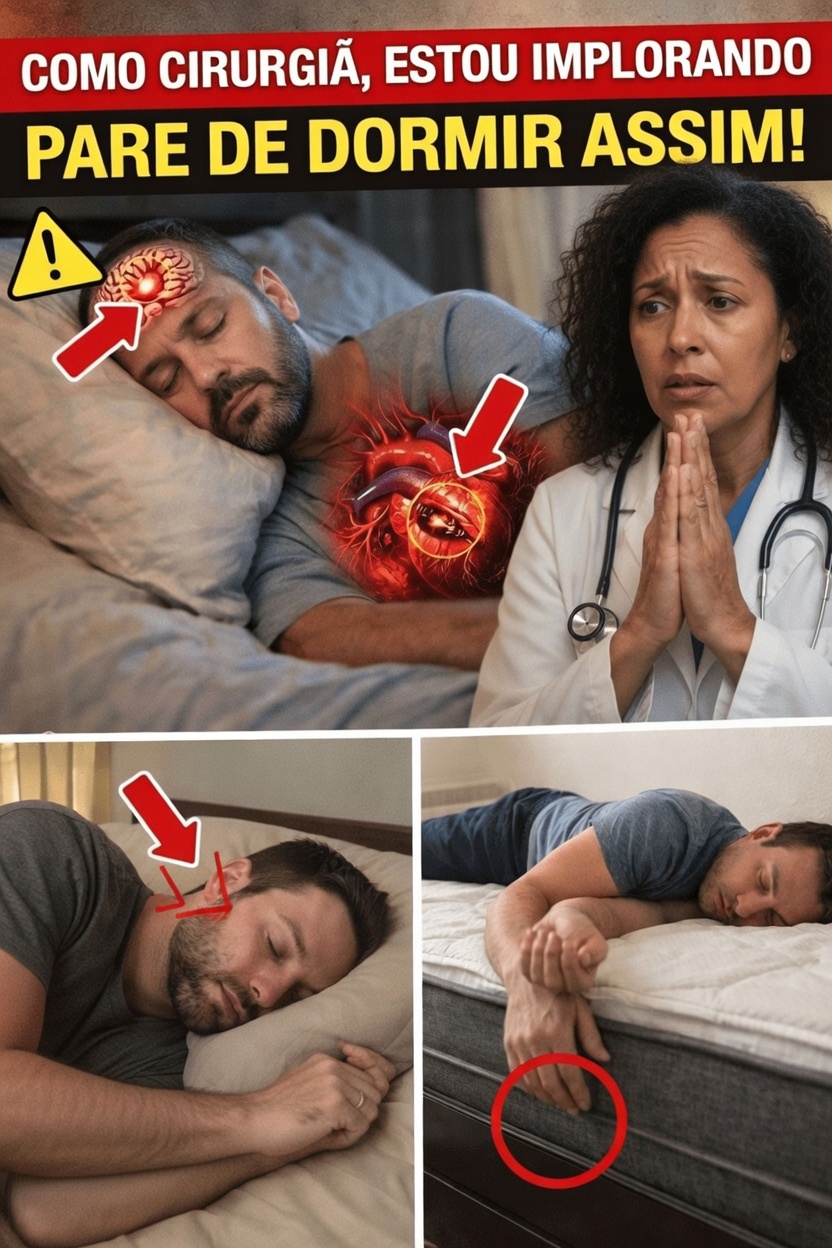 Cirurgião Cardíaco Revela que Esta Posição Comum de Dormir Pode Afetar Seu Risco de AVC Durante a Noite Dicas de Saúde para Idosos