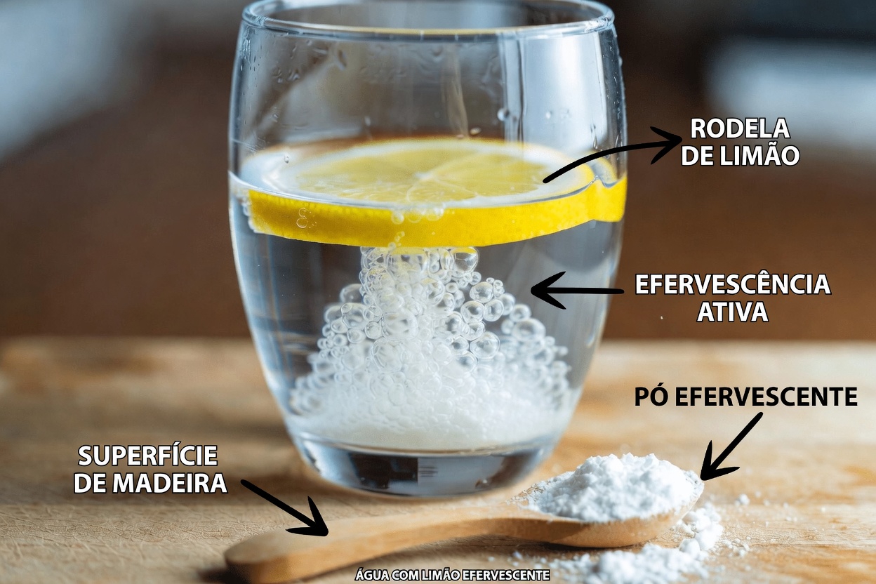 Bicarbonato de sódio e água com limão: o que realmente acontece quando você os mistura?