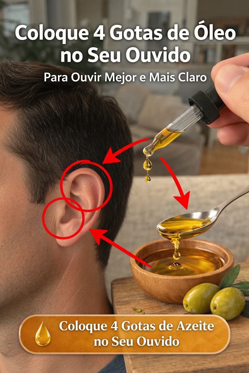 Você já tentou colocar algumas gotas de azeite no ouvido?