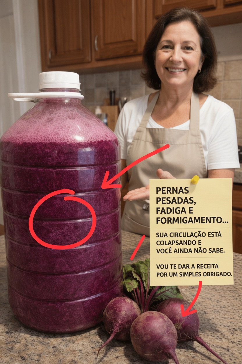 Pernas Pesadas, Fadiga e Formigamento: Descubra Hábitos Diários Simples e uma Receita de Bebida de Beterraba para Apoiar a Circulação