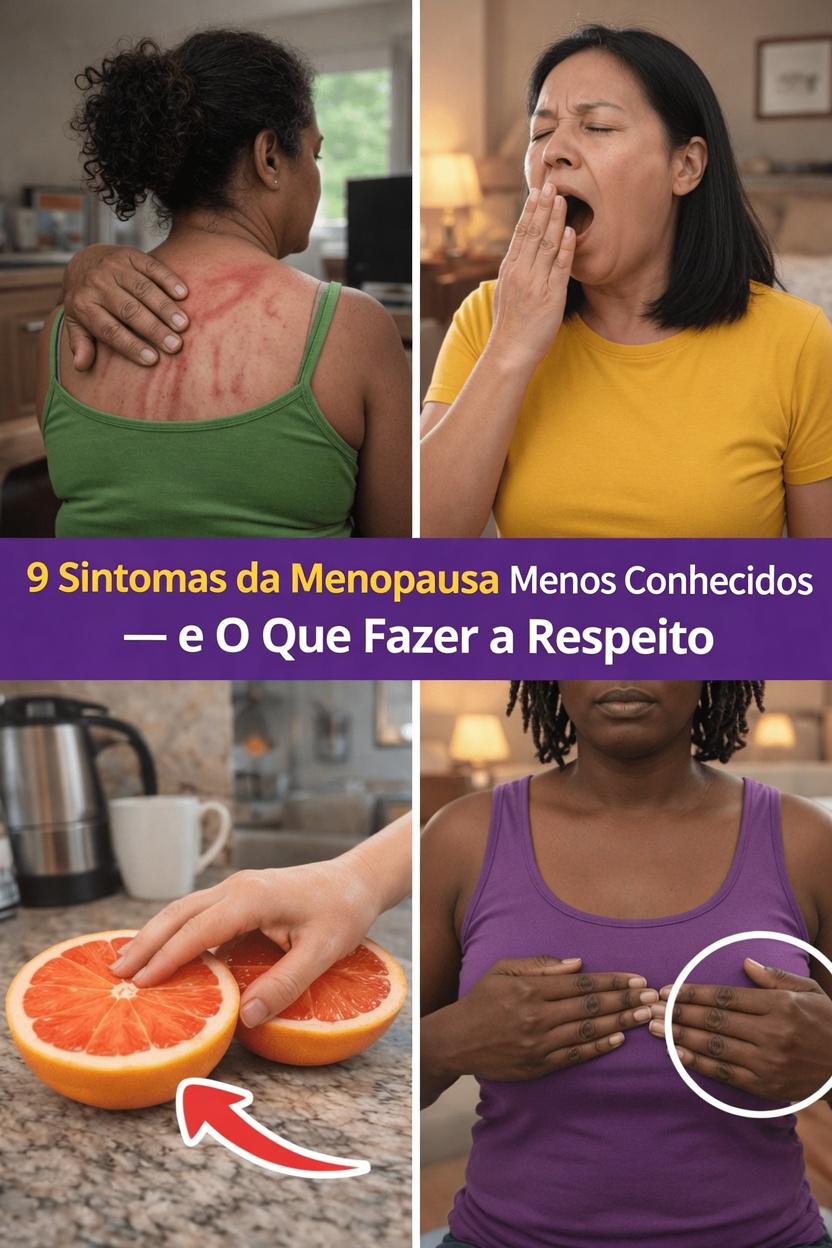 9 sintomas menos conhecidos da menopausa que muitas mulheres ignoram e hábitos diários simples que podem ajudar
