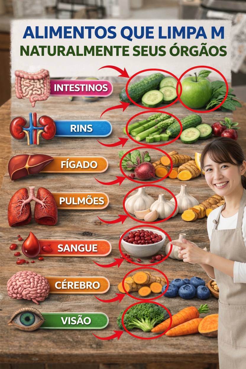 Como os alimentos do dia a dia podem apoiar os processos naturais de limpeza do seu corpo