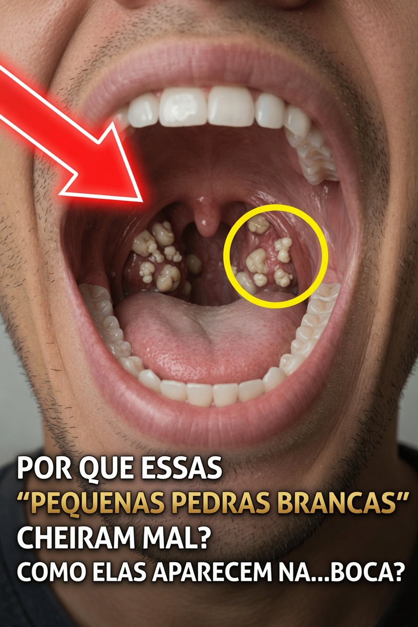 Por Que as Pequenas Pedras Brancas na Sua Boca Cheiram Tão Mal e Como Elas Se Formam?