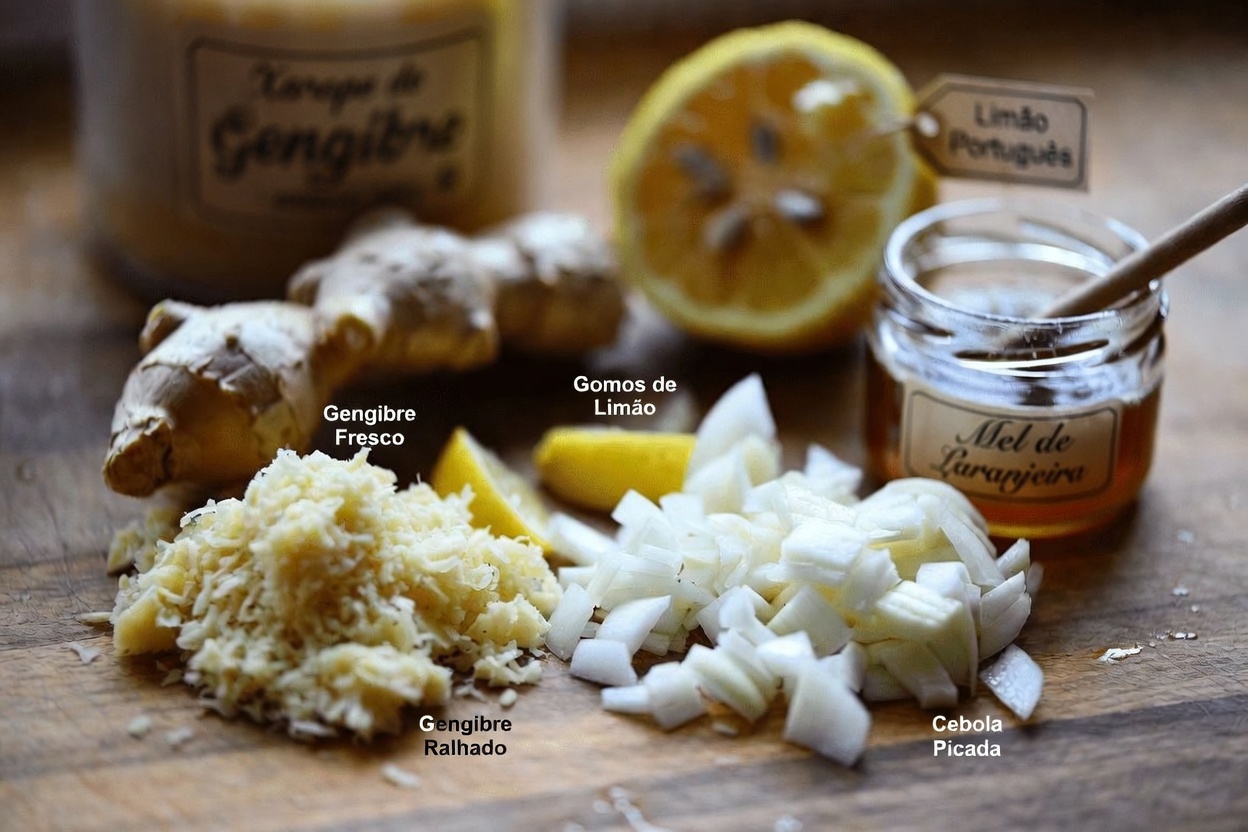 Você já experimentou esta simples mistura de gengibre, cebola, alho, limão e mel?