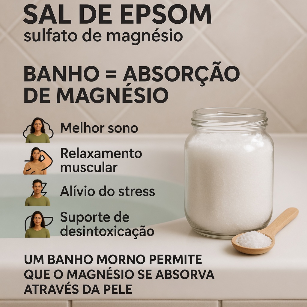 Rotina com Sal de Epsom Rico em Magnésio: Este Simples Hábito Matinal Pode Ajudar no Seu Bem-Estar Diário?