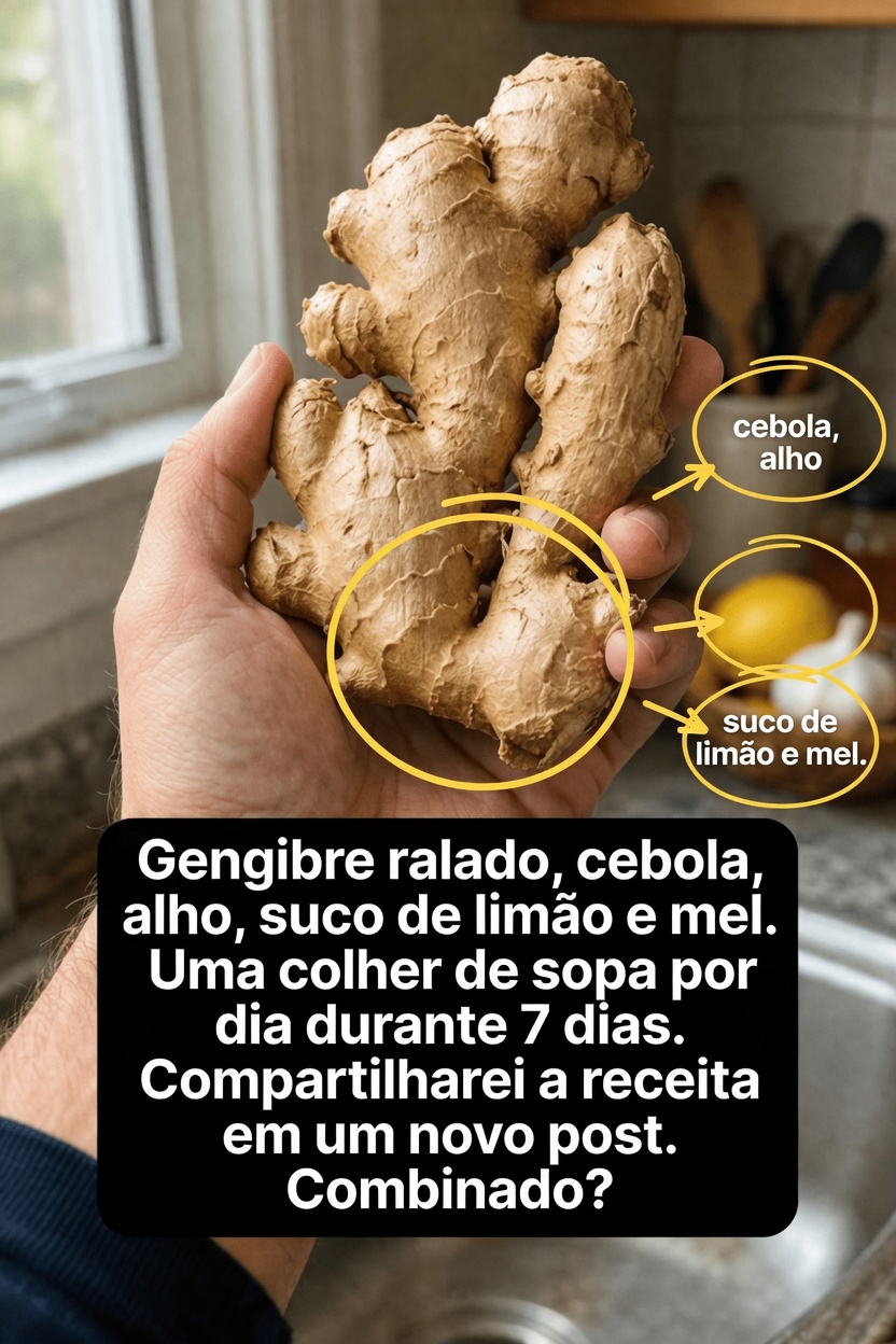 Você já experimentou esta simples mistura de gengibre, cebola, alho, limão e mel para o bem-estar diário?