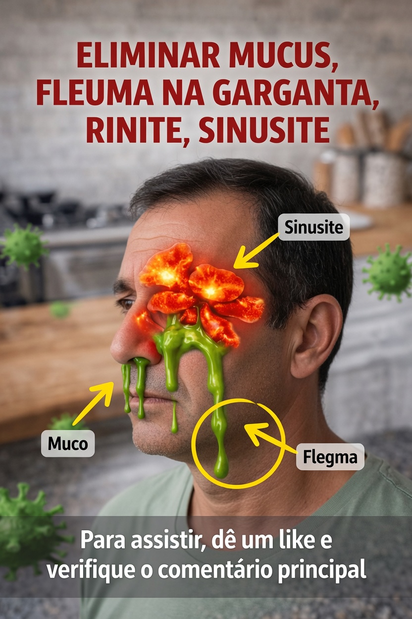 Por que o muco e o catarro se acumulam tão facilmente