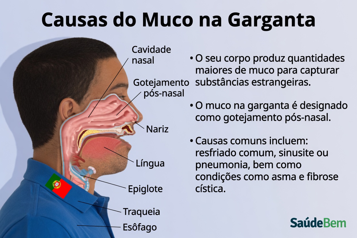 Por que o muco e o catarro se acumulam tão facilmente
