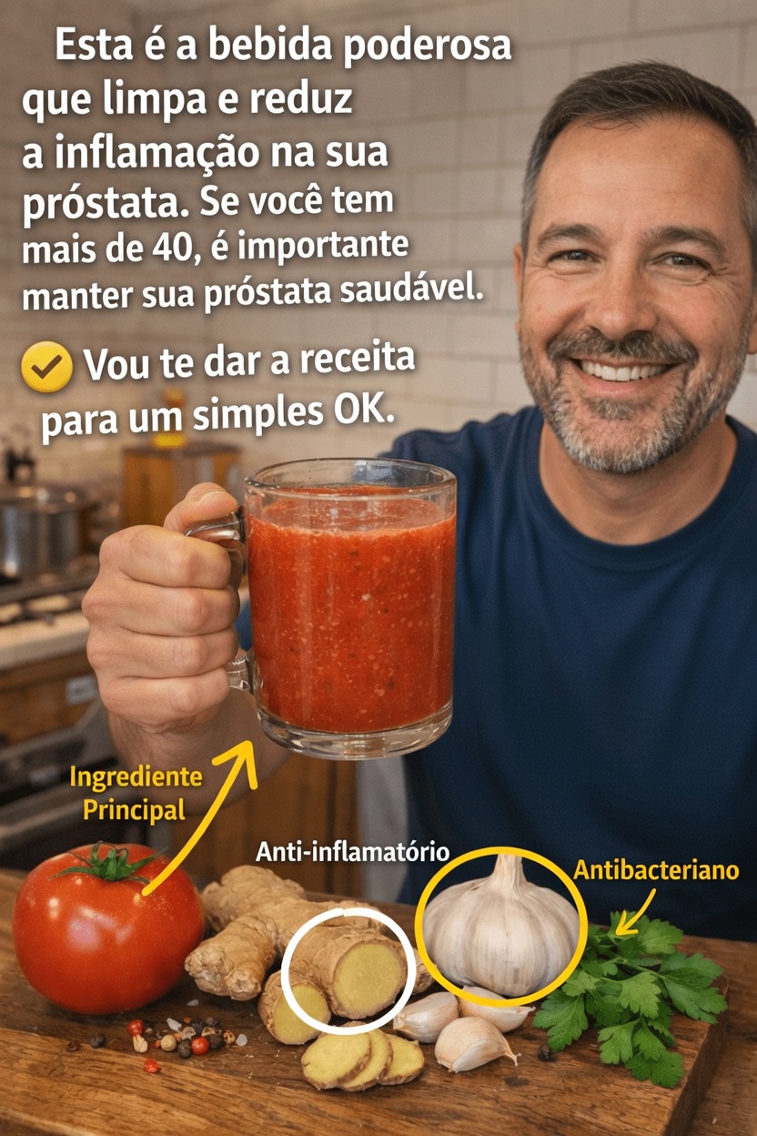 Descubra uma bebida diária simples que muitos homens com mais de 40 anos estão adicionando à sua rotina para o bem-estar da próstata
