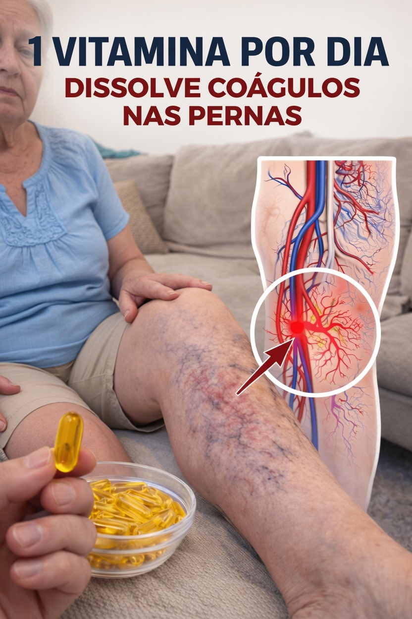 1 vitamina por dia para dissolver coágulos sanguíneos nas pernas: conselho de um cardiologista