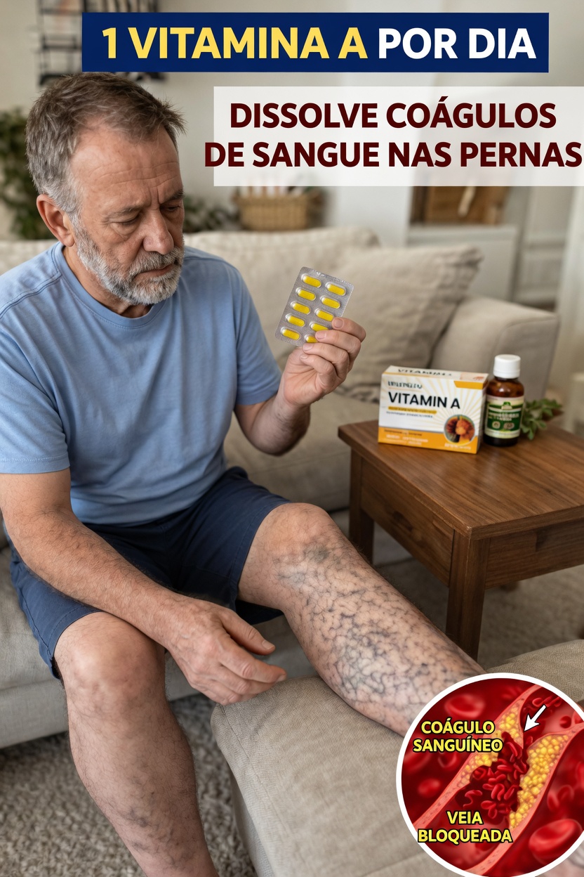 1 vitamina por dia para dissolver coágulos sanguíneos nas pernas: conselho de um cardiologista