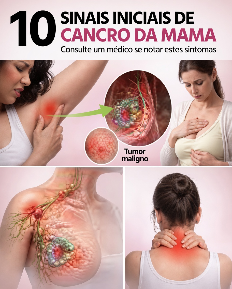 10 Sinais e Sintomas Iniciais do Câncer de Mama que Você Nunca Deve Ignorar