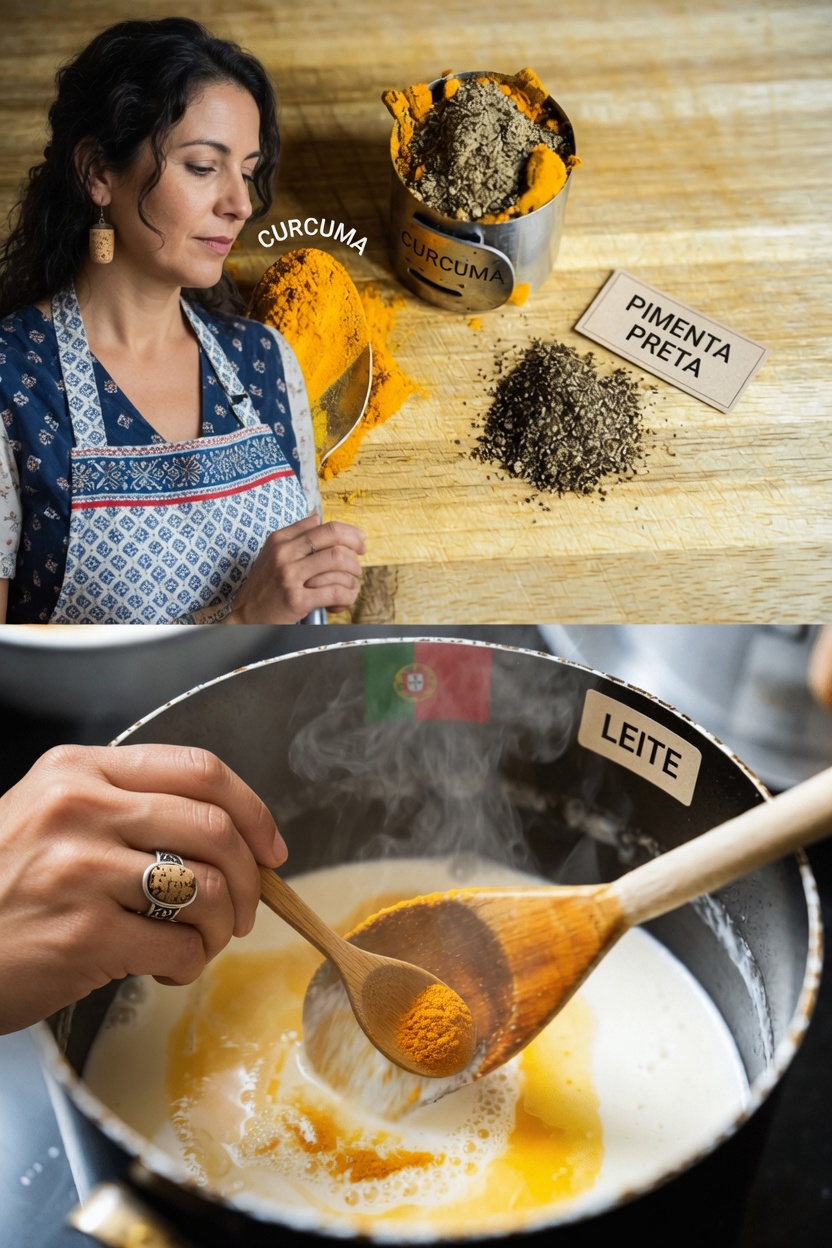 Como um simples hábito noturno de cúrcuma no leite morno pode apoiar naturalmente a saúde dos seus olhos