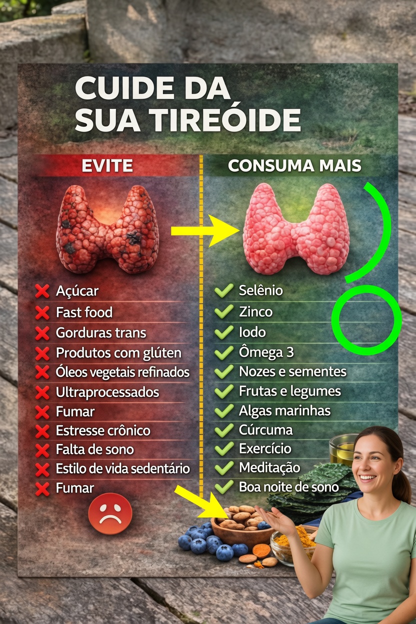 Maneiras Simples de Apoiar a Saúde da Sua Tireoide por Meio de Hábitos Diários e Escolhas Alimentares