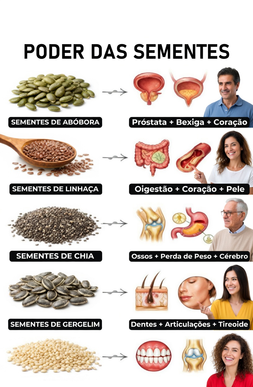 Descubra 6 sementes ricas em nutrientes que os idosos podem adicionar facilmente à sua rotina diária para um melhor bem-estar