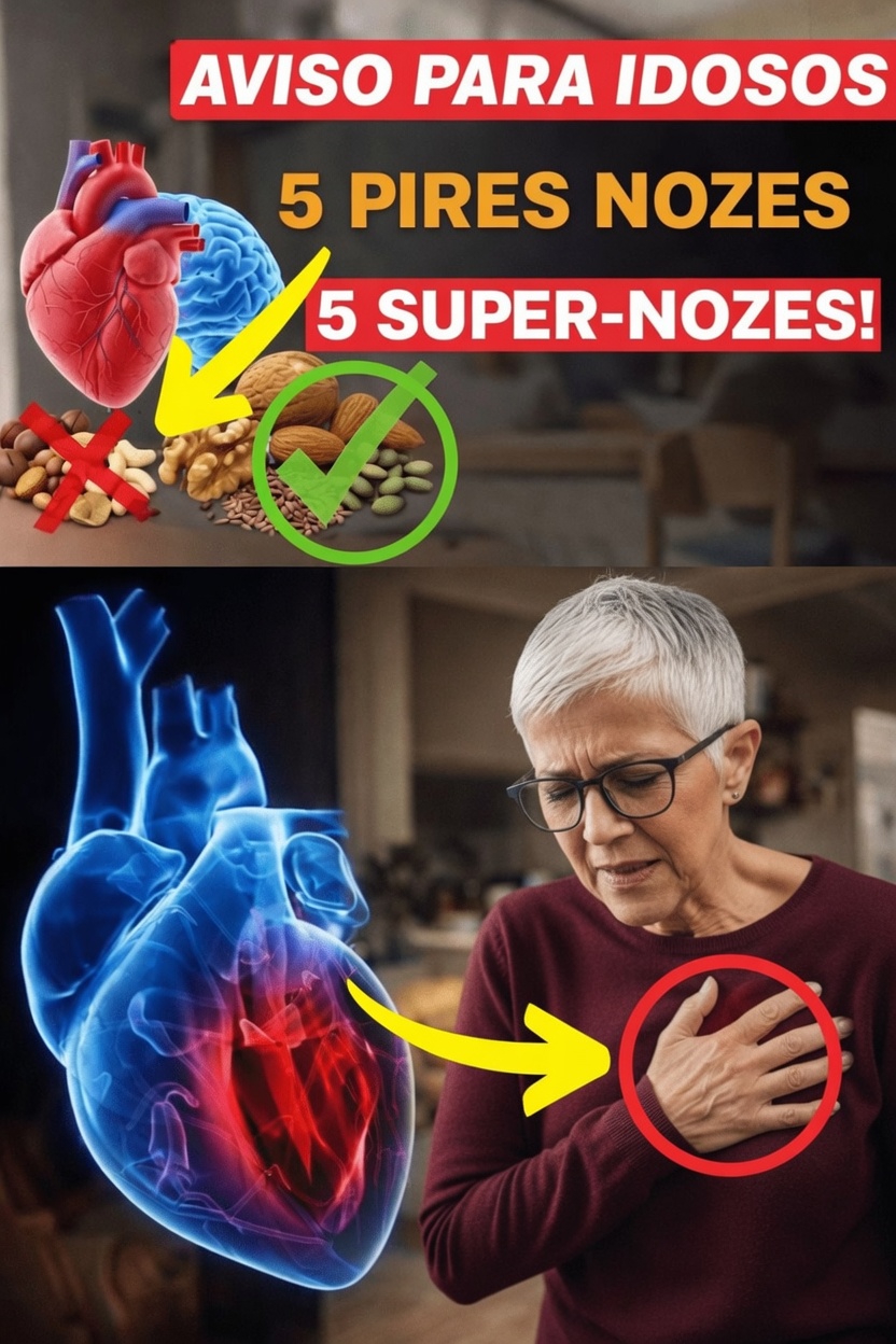 As 5 Nozes que os Idosos Devem Pensar Duas Vezes Antes de Consumir para a Saúde do Coração – e 5 Supernozes para Desfrutar Diariamente