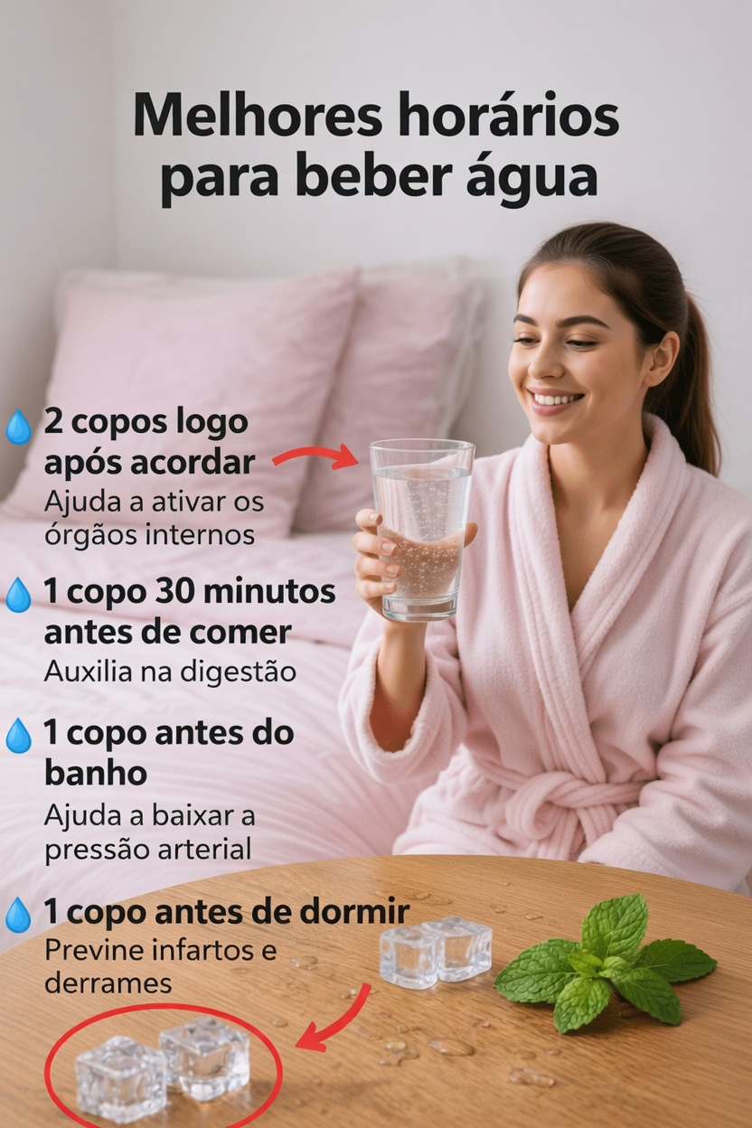 Os melhores momentos para beber água para uma melhor hidratação diária e bem-estar