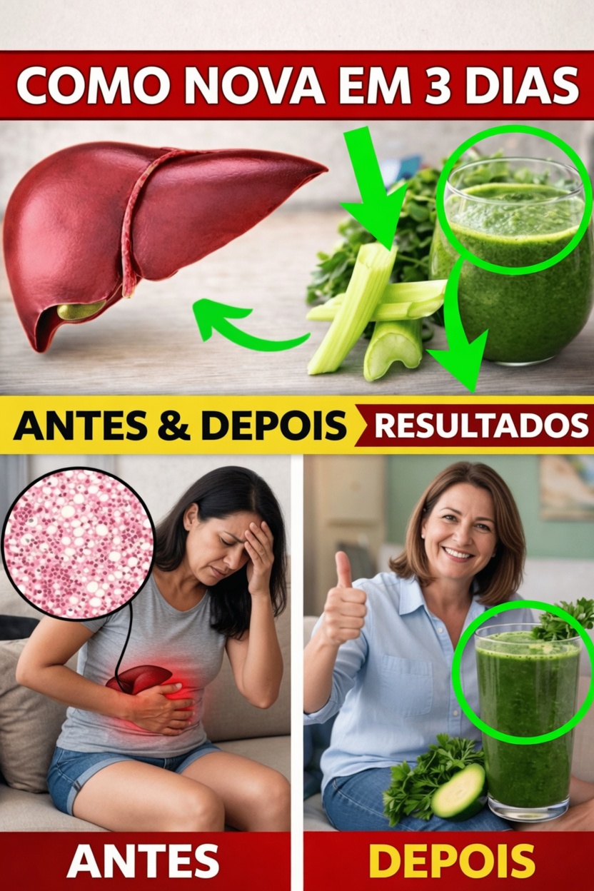 Descubra Como Apoiar a Saúde do Seu Fígado Naturalmente com Hábitos Diários Simples e Ideias de Suco de Aipo