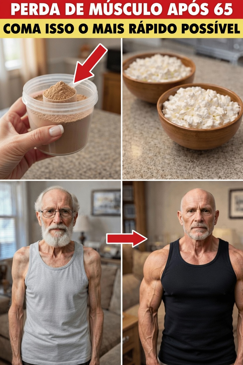 Ganhe massa muscular depois dos 60: seus músculos estão desaparecendo sem este único alimento na sua dieta
