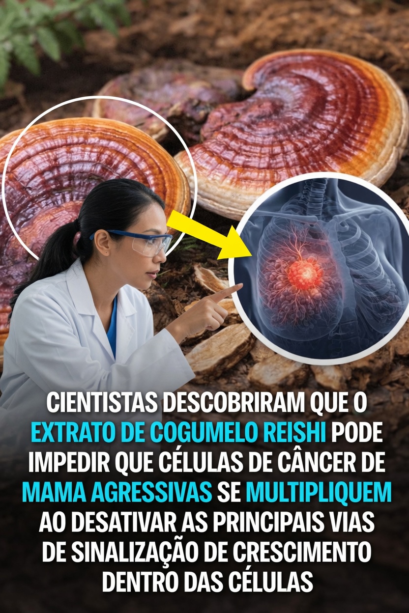 Cogumelo Reishi: O Que a Ciência Diz Sobre o Ganoderma lucidum e a Pesquisa com Células de Câncer de Mama