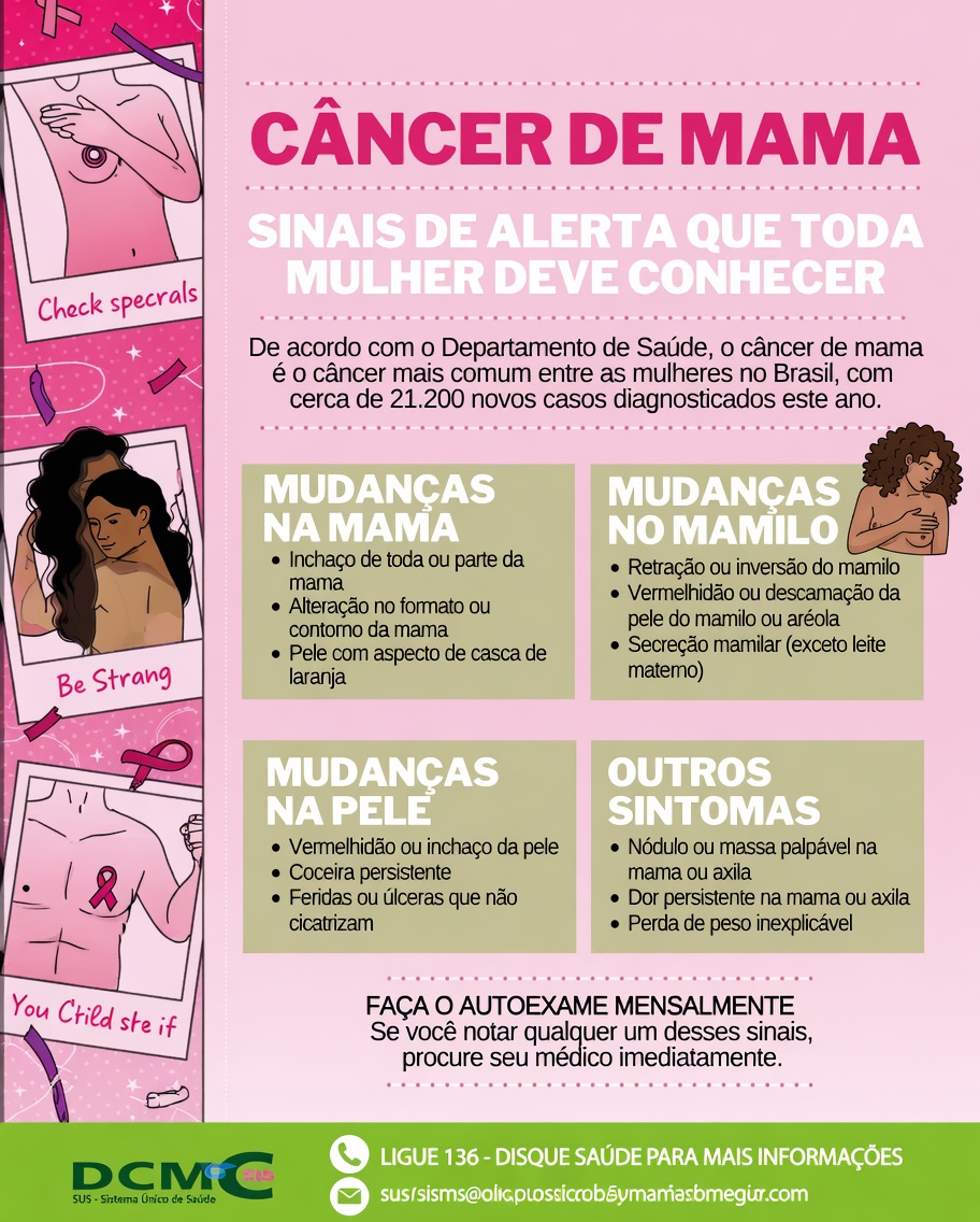 Descubra os 10 importantes sinais de alerta do câncer de mama que toda mulher deve conhecer