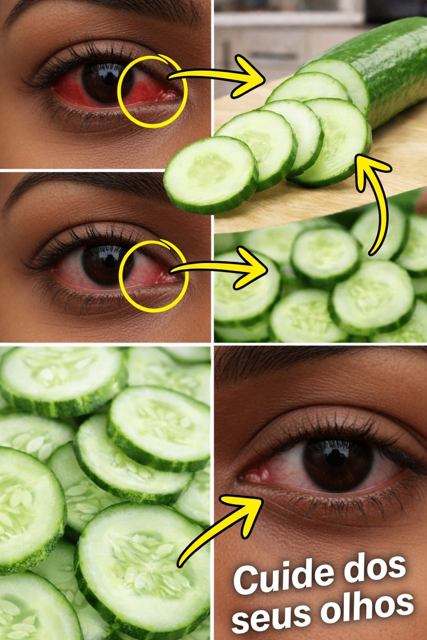 Rodelas de Pepino nos Olhos: Hábitos Diários Simples para Revigorar Olhos Cansados e Promover o Conforto no Dia a Dia