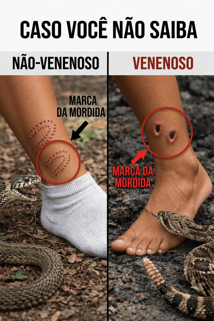 Como Identificar Picadas de Cobras Venenosas vs Não Venenosas: Sinais Essenciais e Passos de Primeiros Socorros