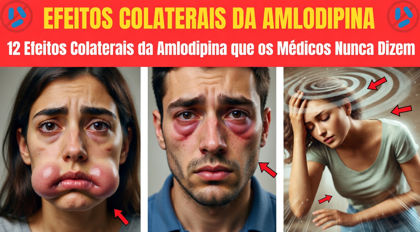 Descubra os 12 efeitos colaterais comuns da amlodipina que você precisa conhecer e como identificá-los