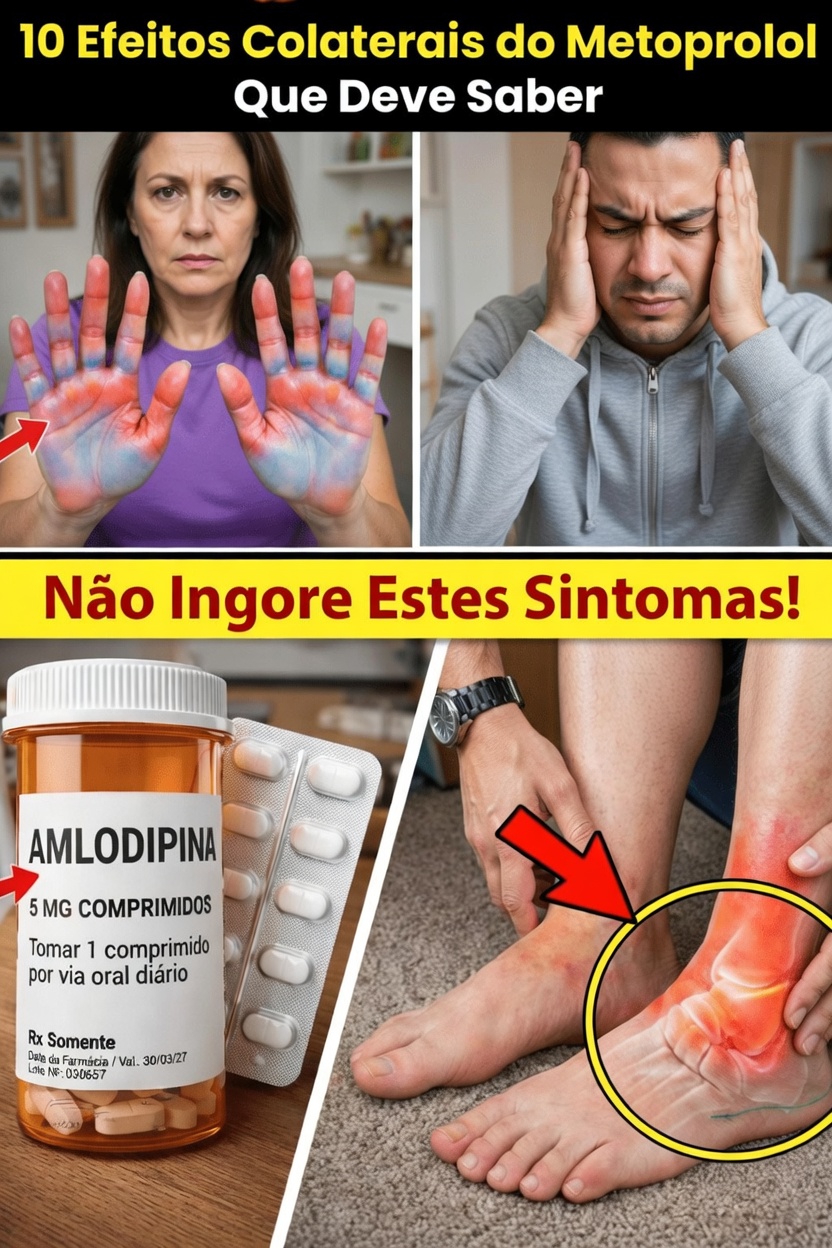 Quais são os 10 efeitos colaterais comuns de tomar metoprolol e como controlá-los adequadamente na sua rotina