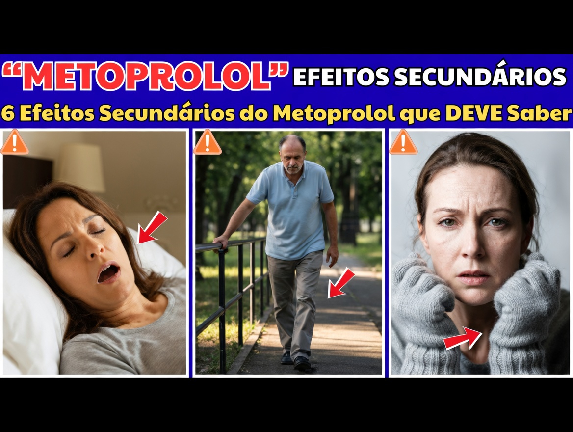 Quais são os 10 efeitos colaterais comuns de tomar metoprolol e como controlá-los adequadamente na sua rotina