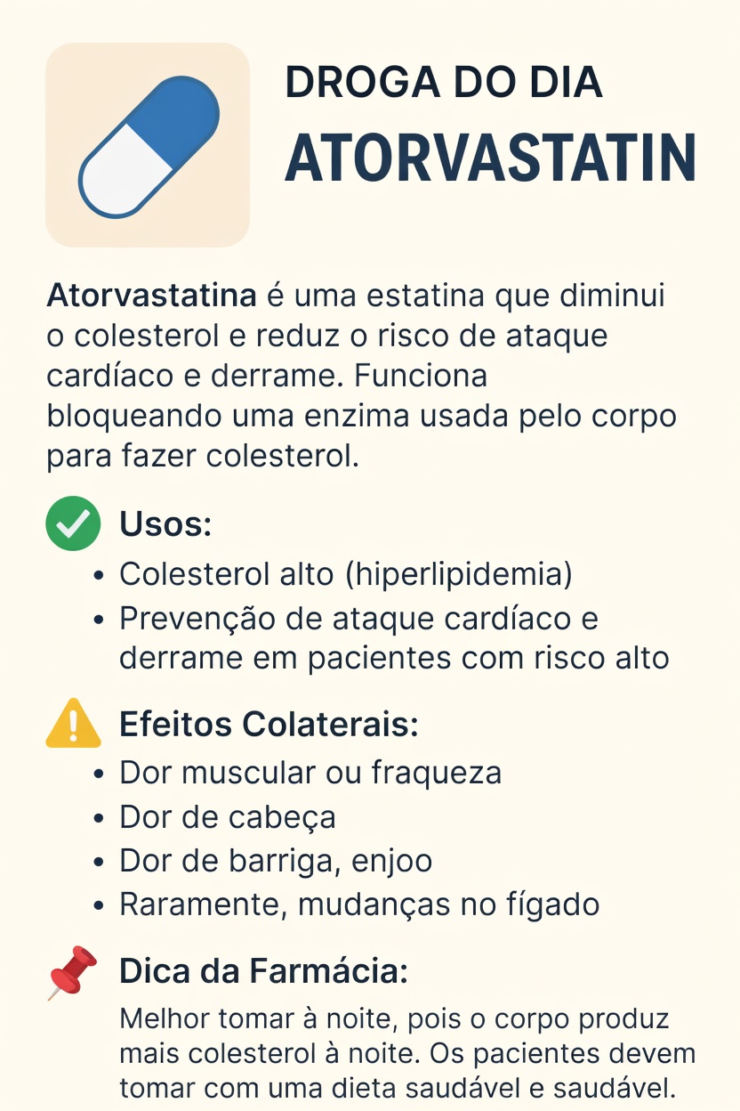 Compreendendo os Efeitos Colaterais da Atorvastatina: O Que Você Precisa Saber para um Melhor Controle da Saúde do Coração