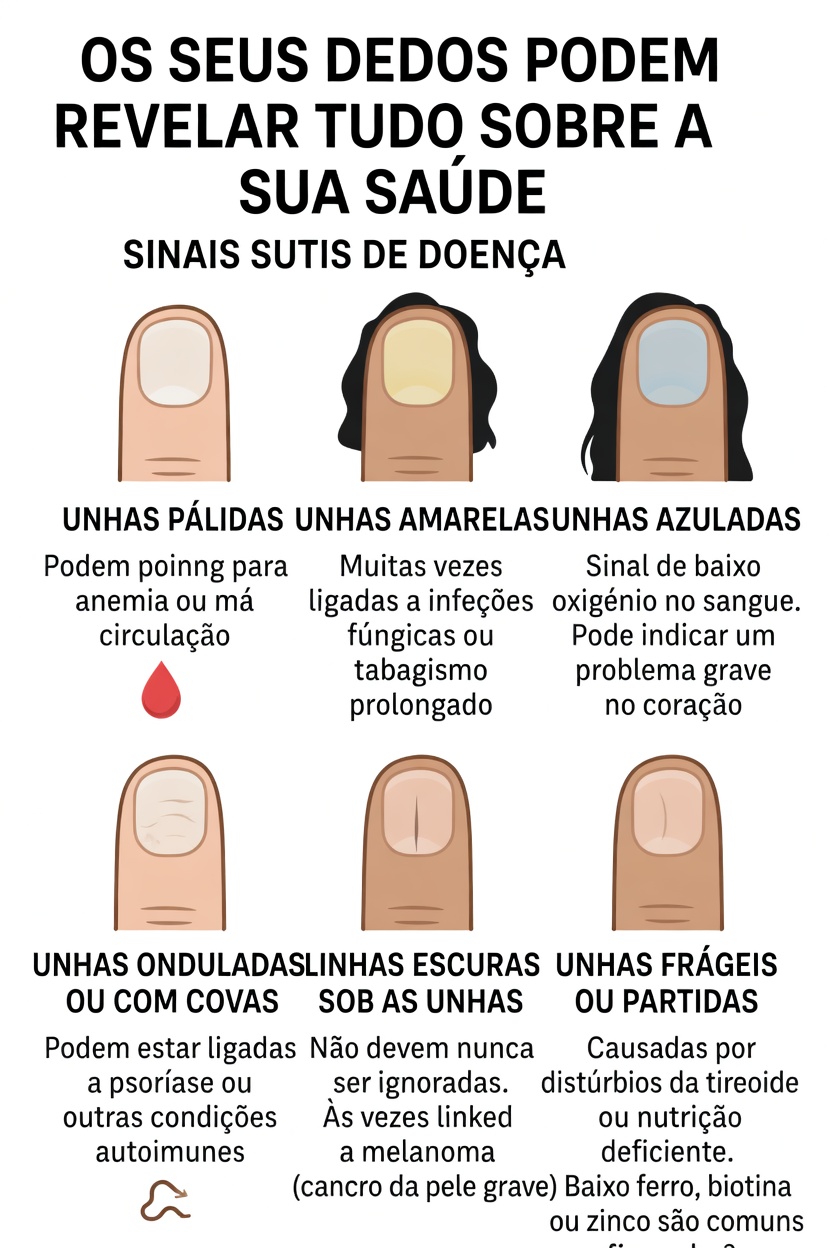O que aquelas linhas nas suas unhas podem estar dizendo sobre a sua saúde
