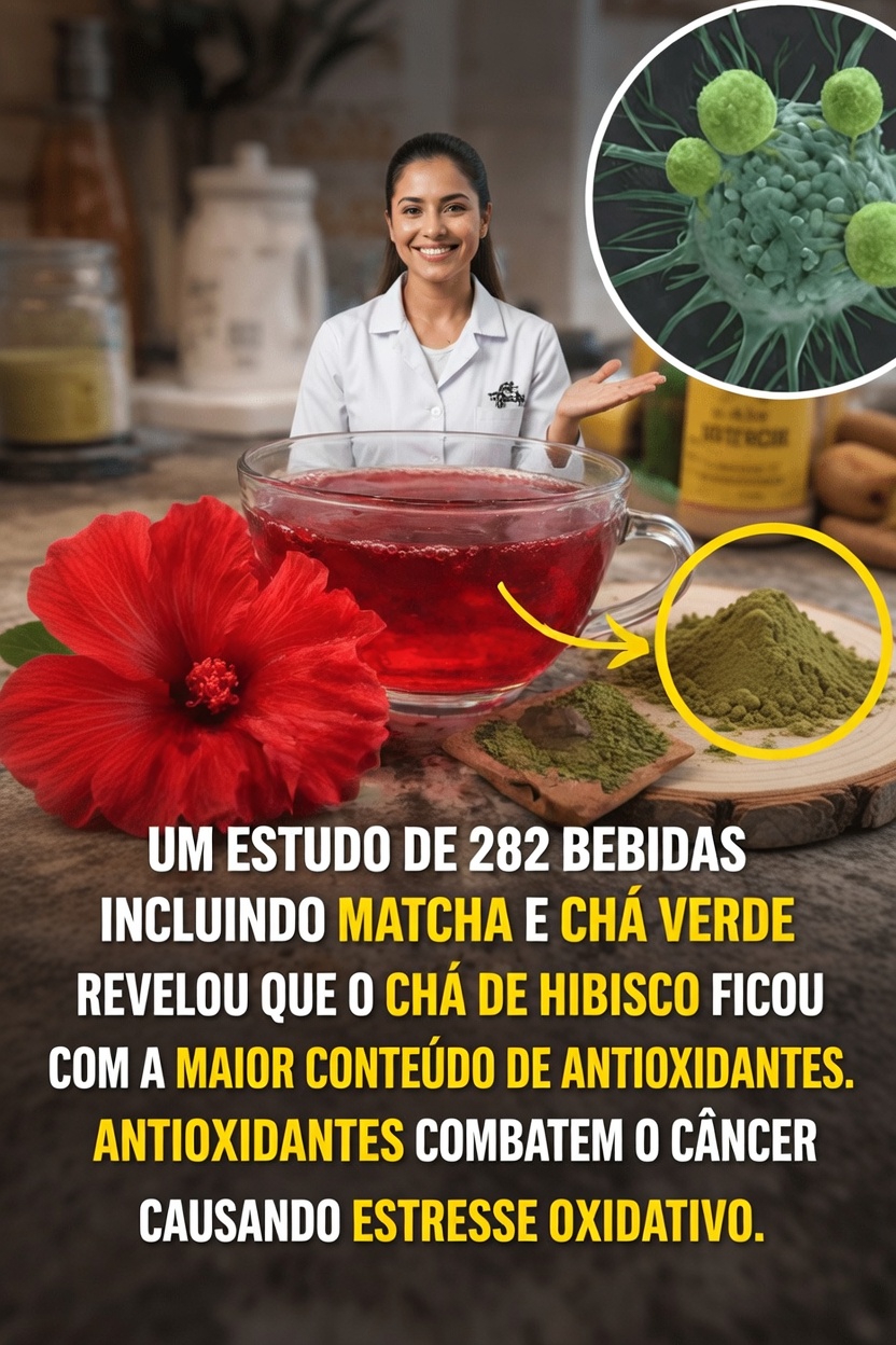 Uma Descoberta Surpreendente: Por Que o Chá de Hibisco Lidera a Lista em um Estudo de 282 Bebidas pelo Teor de Antioxidantes