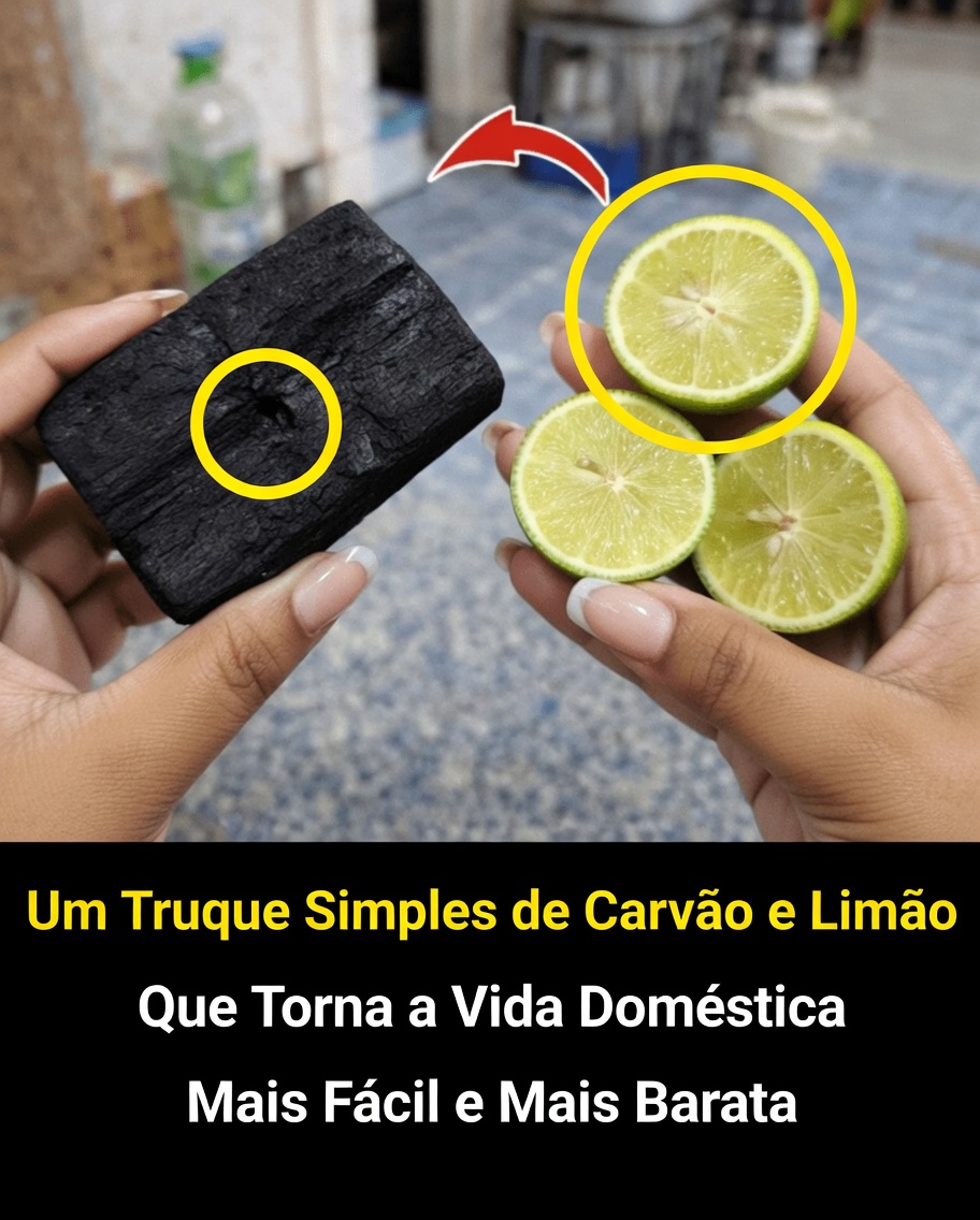 Descubra este simples truque doméstico com limão e carvão que torna a vida cotidiana mais fácil e acessível