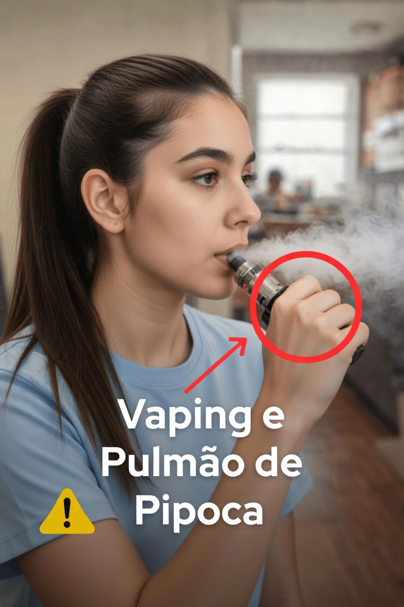 Vaping e pulmão de pipoca: um risco silencioso que muitos adultos ainda ignoram