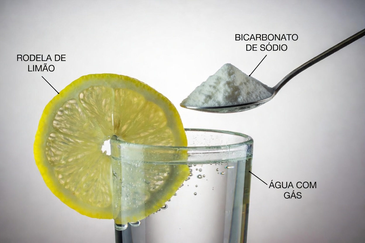 Bicarbonato de sódio e água com limão pela manhã: hábito benéfico ou risco oculto?