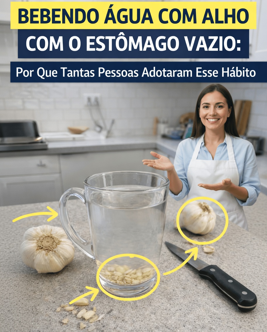 Por que tantas pessoas bebem água com alho em jejum todas as manhãs