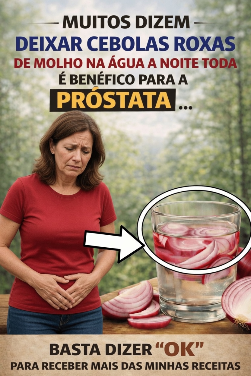 Água de Cebola Roxa: Um Simples Hábito Diário para Explorar em Apoio ao Bem-Estar da Próstata